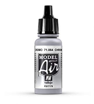 Vallejo Model Air – Chrome 17ml Acrylic Paint (AV71064)