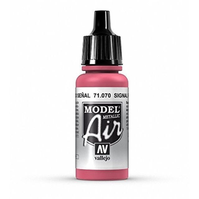 Vallejo Model Air - Signal Red 17ml Acrylic Paint (AV71070)