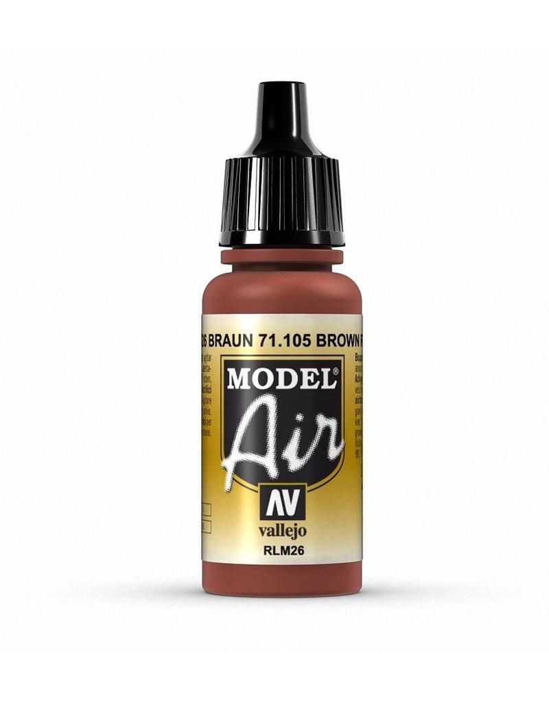 Vallejo Model Air - Brown Rlm26 17ml Acrylic Paint (AV71105)