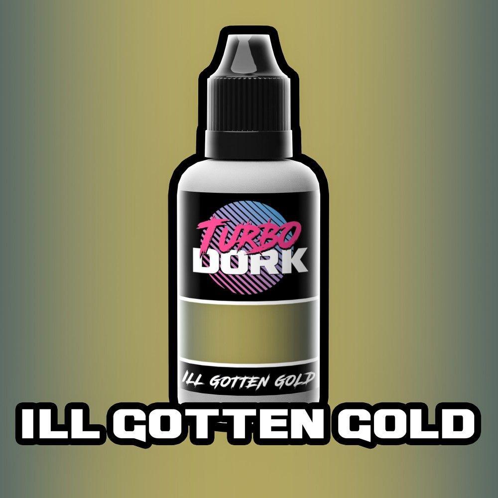 Turbo Dork Ill Gotten Gold Metallic Acrylic Paint 20ml Bottle - Good Games