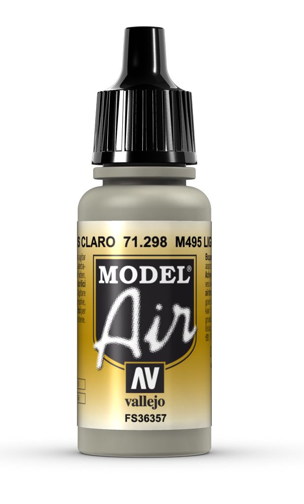 Vallejo Model Air - M495 Light Gray 17ml Acrylic Paint (AV71298)