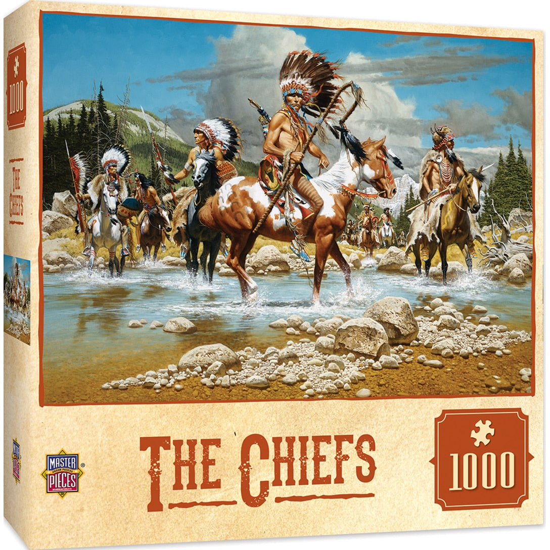 Masterpieces puzzle Tribal Spirit The Chiefs Puzzle 1000 Piece Jigsaw
