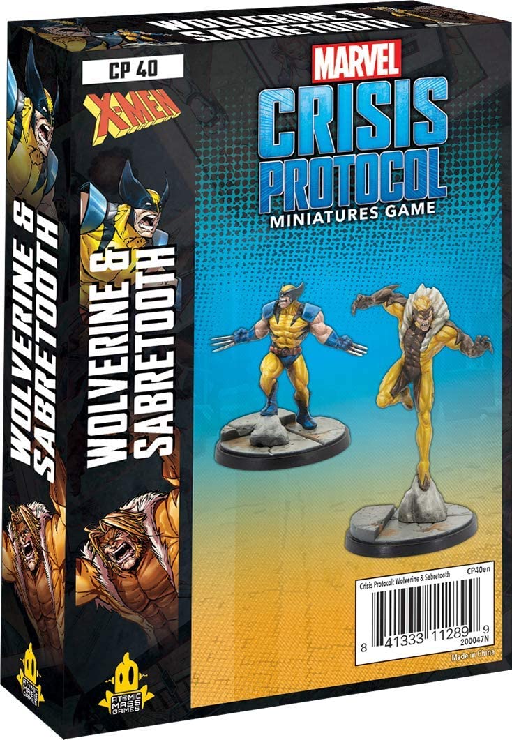 Marvel Crisis Protocol Miniatures Game Wolverine and Sabertooth Expansion