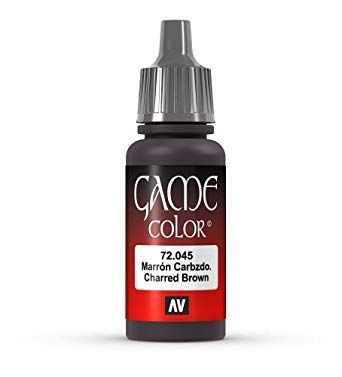 Vallejo Game Colour - Charred Brown 17ml Acrylic Paint (AV72045)