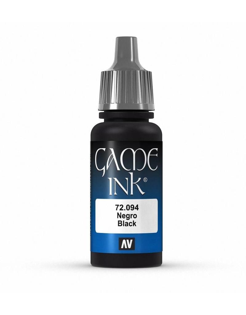 Vallejo Game Colour - Ink Black 17ml Acrylic Paint (AV72094)