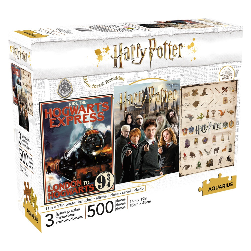 Harry Potter 500 Piece Jigsaw 3 puzzle set