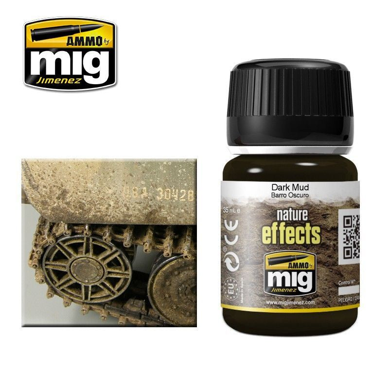 Ammo by MIG Enamel Effects Dark Mud 35ml