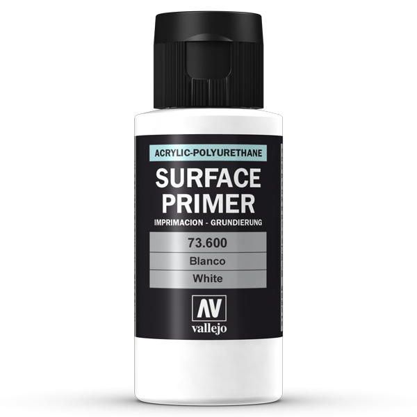 Vallejo Surface Primer 60ml Acrylic Paint - White 73600