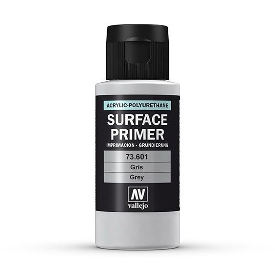 Vallejo Surface Primer 60ml Acrylic Paint - Grey 73601