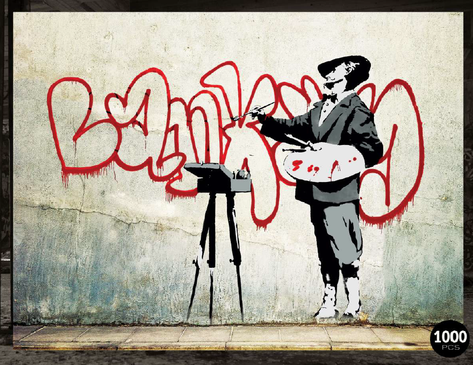 Urban Art - Banksy Graffiti Painter 1000 Piece Jigsaw