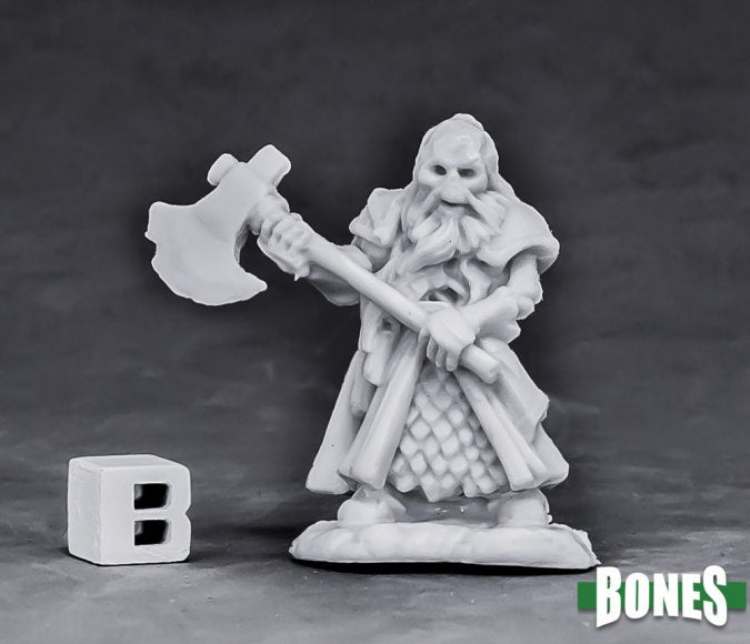 Undead Dwarf Fighter Reaper Bones