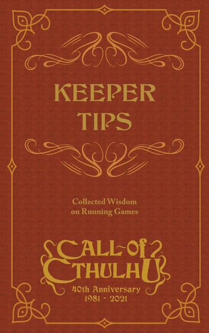 Call of Cthulhu RPG - Keeper Tips Book