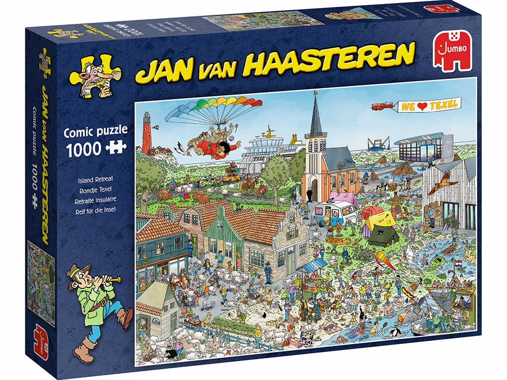 Jumbo Island Retreat Jan Van Haasteren 1000 Piece Jigsaw
