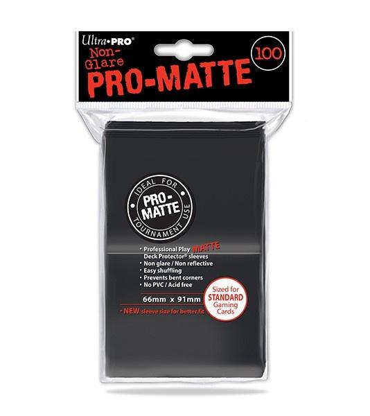 Sleeves Non Glare Pro-Matte Standard Black 100ct - Good Games