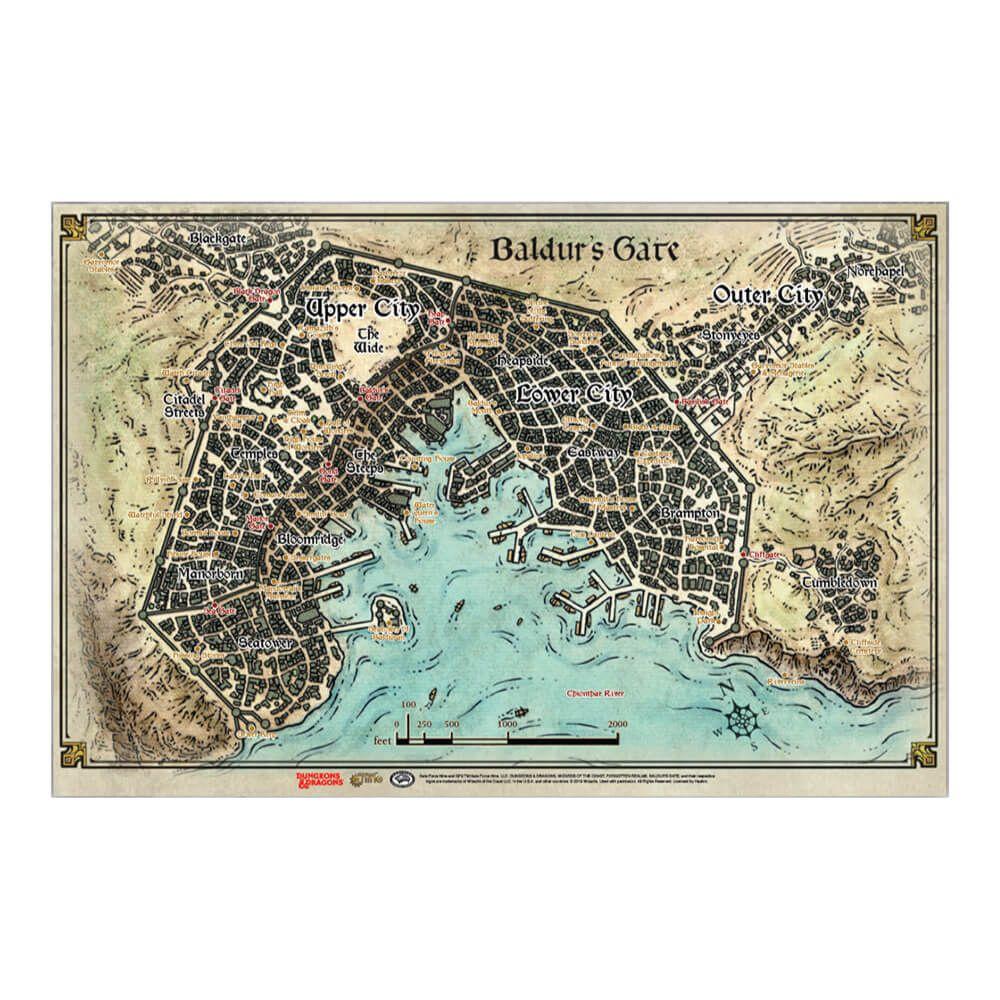 Dungeons & Dragons - Descent Into Avenus Baldurs Gate Map - Good Games