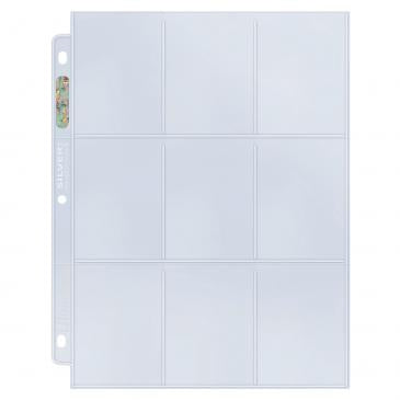 9 Pocket Silver Series Page for Standard Size Cards