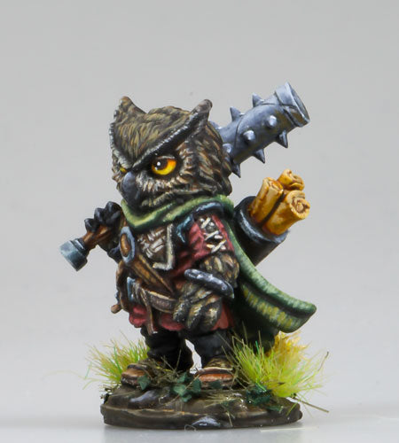 Critter Kingdoms: Owl Cleric with Mace