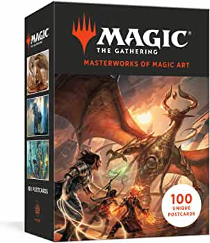 Magic The Gathering Masterworks of Magic Art 100 Postcard Set