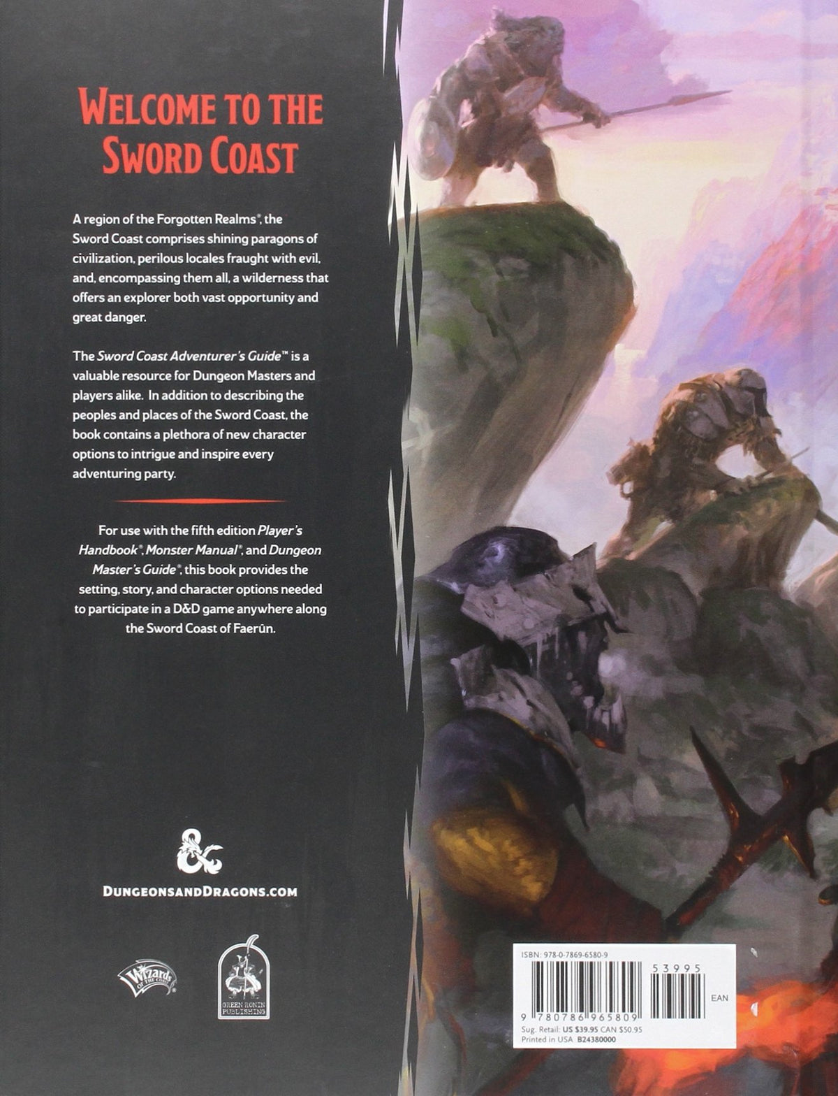 Dungeons &amp; Dragons Sword Coast Adventurers Guide