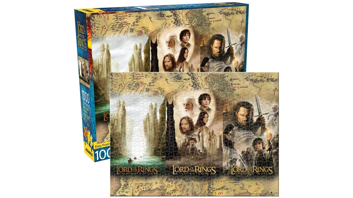 Lord Of The Rings Triptych 1000 Piece Jigsaw Puzzle