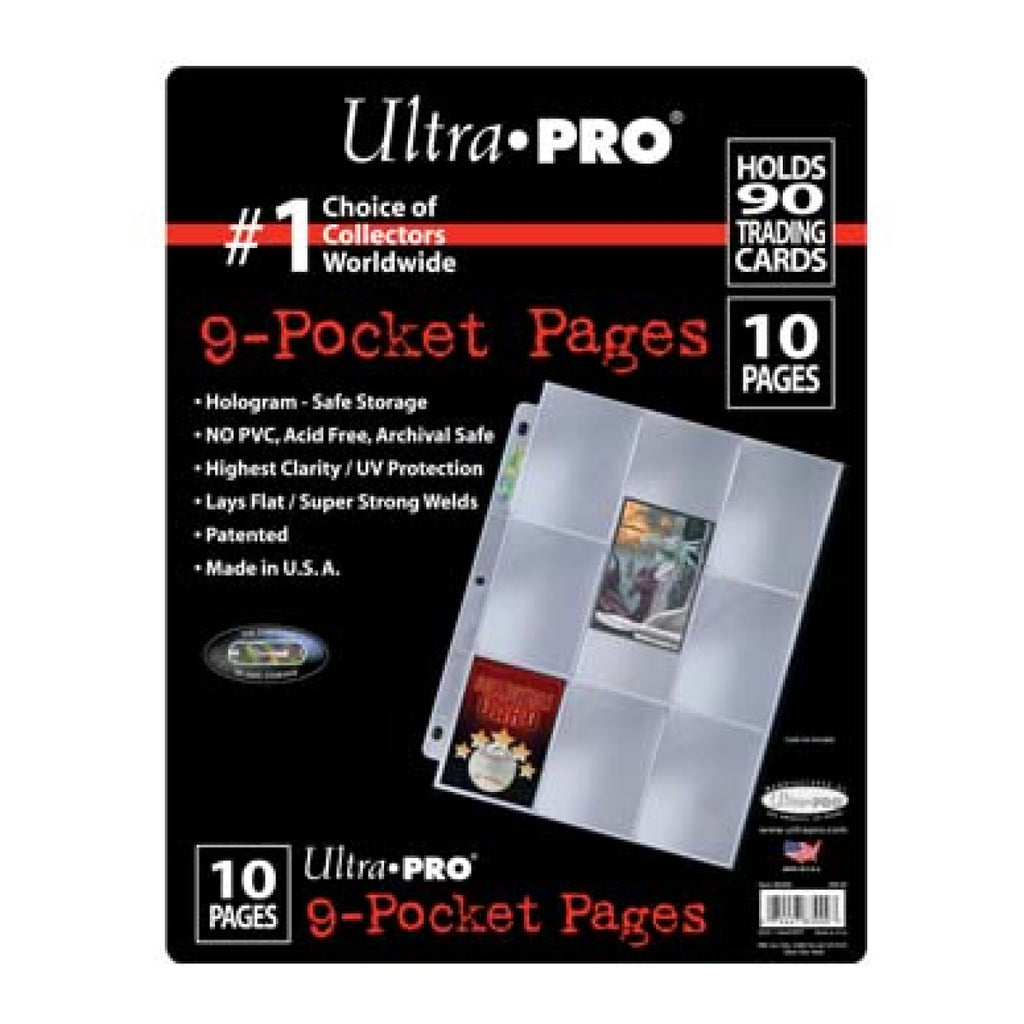 Ultra Pro 9 Pocket Pages (10 Pack)