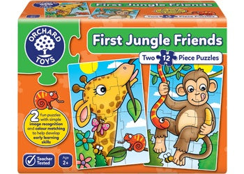 Orchard Jigsaw - First Jungle Friends 2x12 Piece Jigsaw