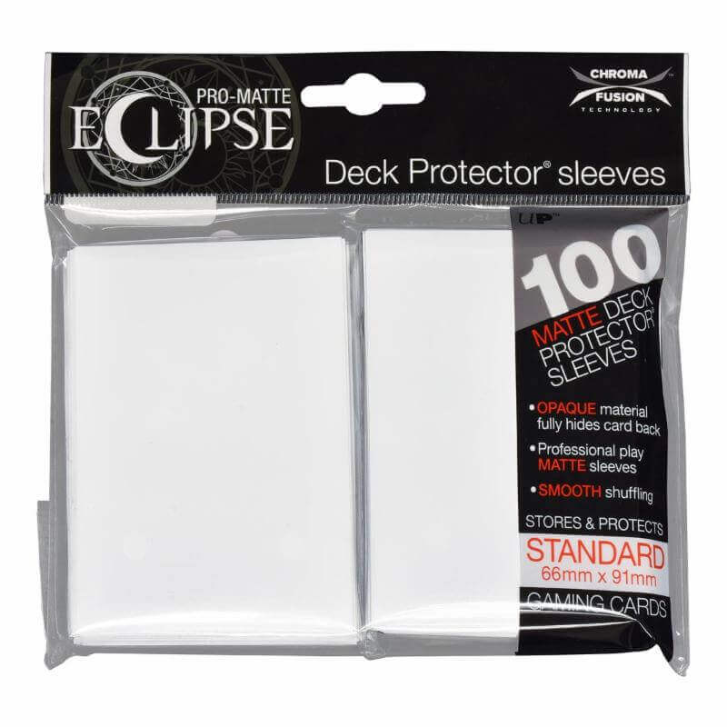 Deck Protectors Standard 100ct Pro-Matte-Eclipse White