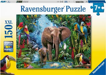 Ravensburger - Elephants at the Oasis 150 Piece Jigsaw