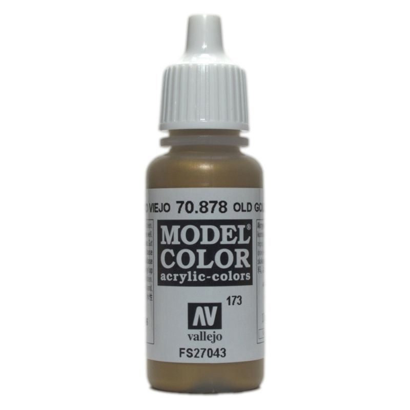 Vallejo Model Colour - Metallic Old Gold 17ml Acrylic Paint (AV70878)