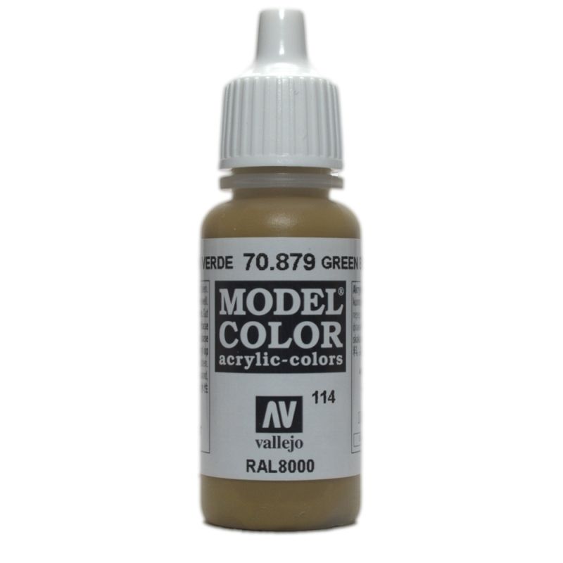 Vallejo Model Colour - Green Brown 17ml Acrylic Paint (AV70879)