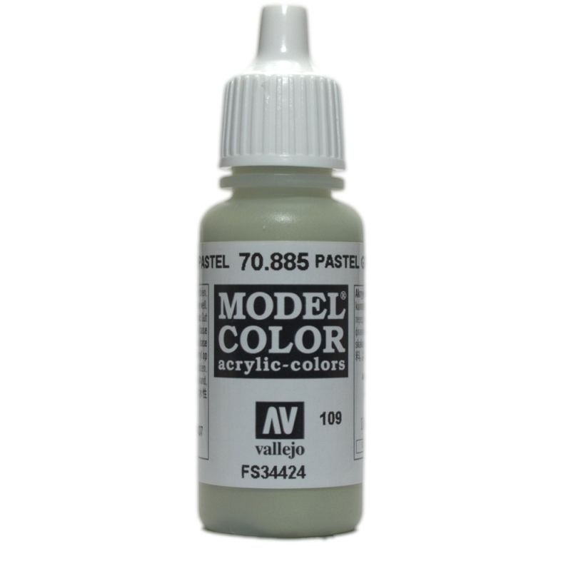 Vallejo Model Colour - Pastel Green 17ml Acrylic Paint (AV70885)