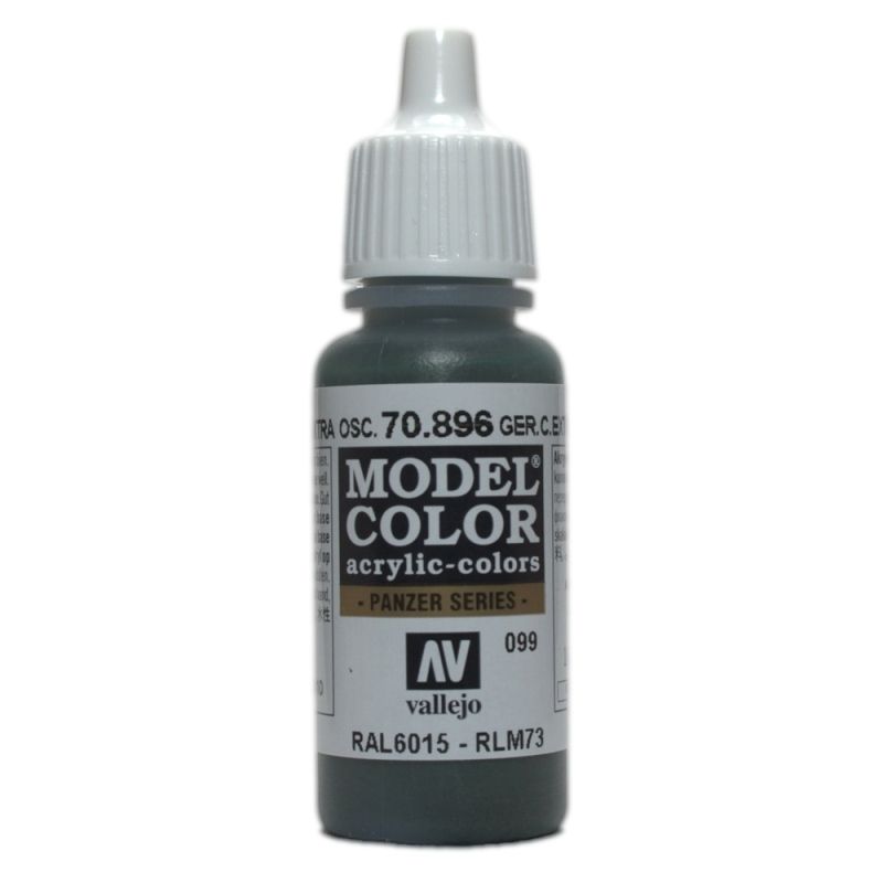Vallejo Model Colour - Ger Cam Extra Dark Green 17ml Acrylic Paint (AV70896)