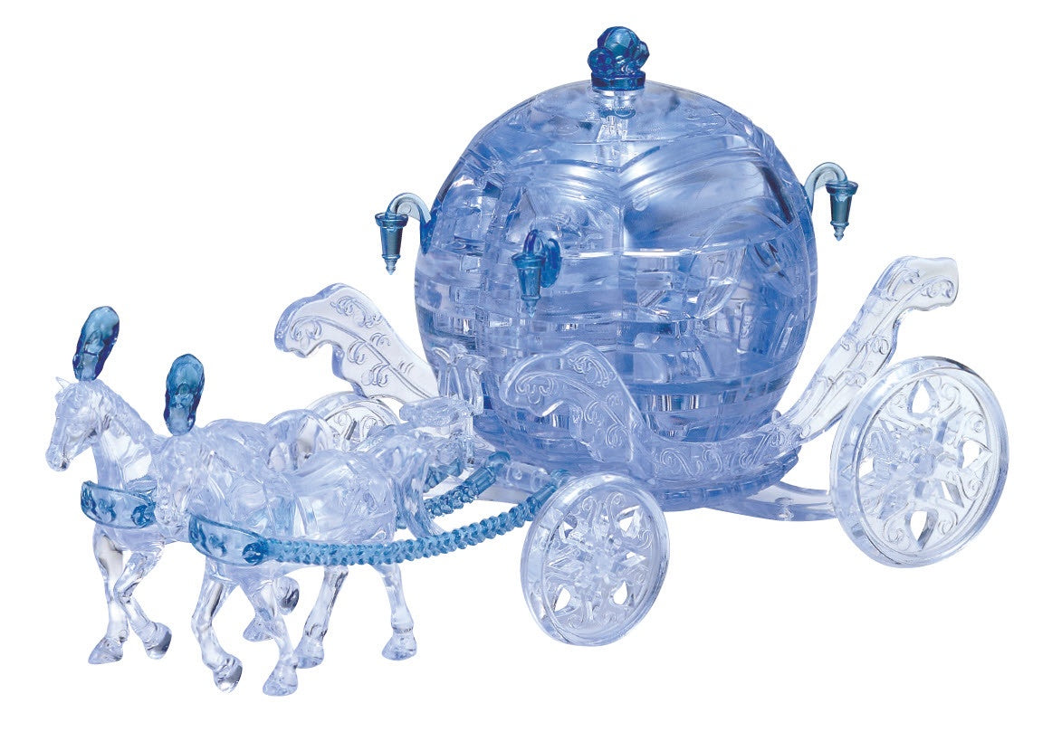 3D Blue Royal Carriage Crystal Puzzle