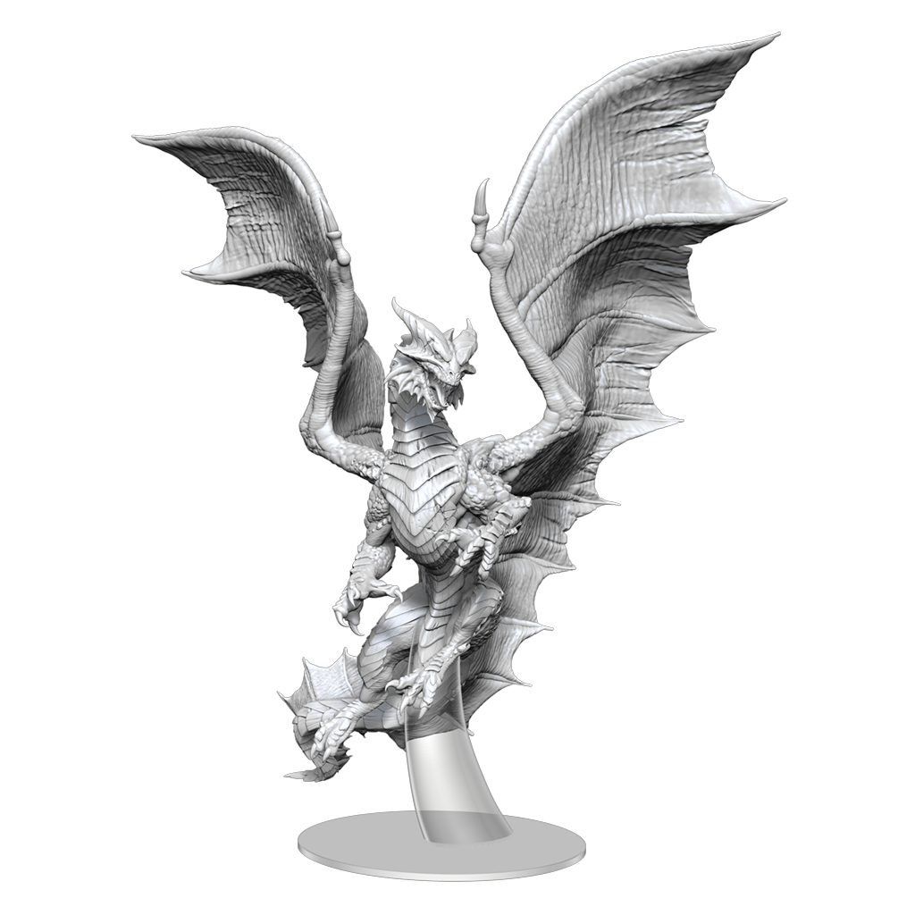 Dungeons and Dragons Nolzurs Marvelous Miniatures Adult Copper Dragon Unpainted
