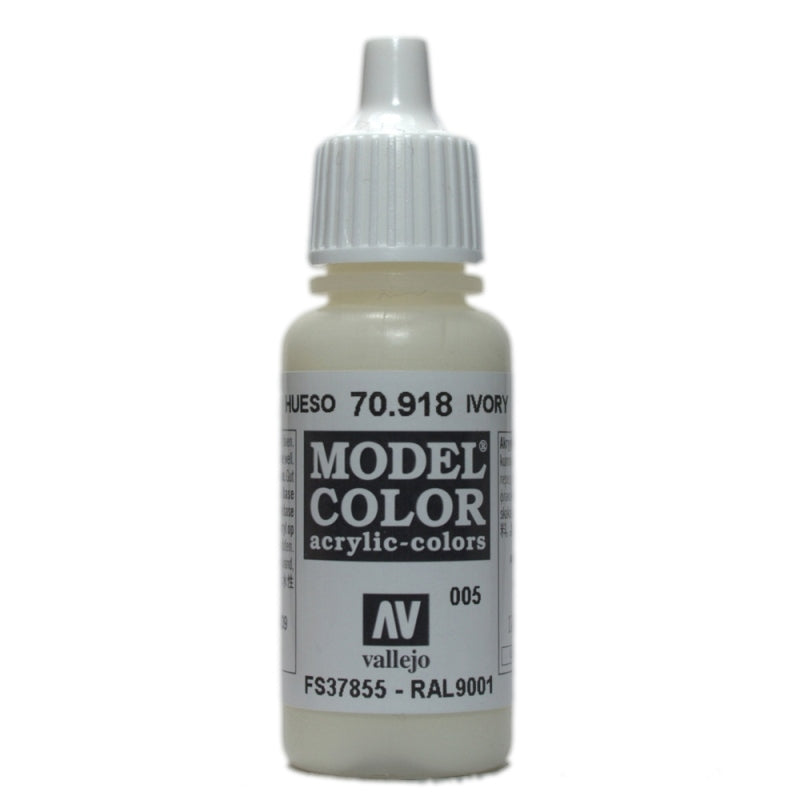 Vallejo Model Colour - Ivory 17ml Acrylic Paint (AV70918)