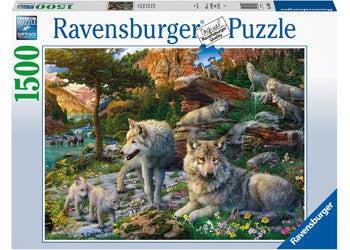 Ravensburger - Wolves in Spring 1500 Piece Jigsaw