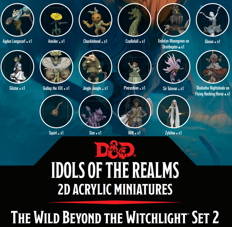 Dungeons &amp; Dragons Idols of the Realms The Wild Beyond The Witchlight 2D Set 2
