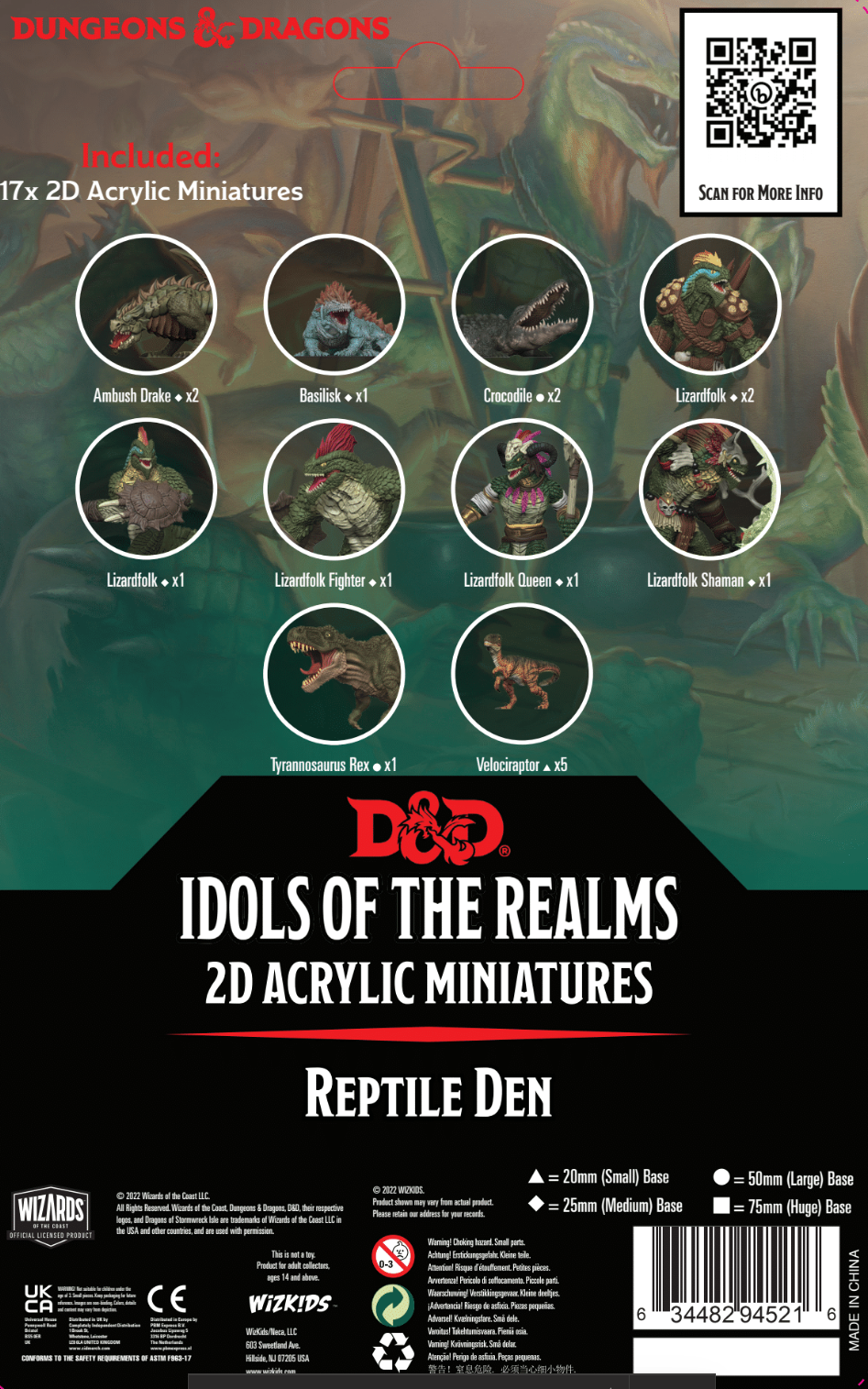 Dungeons &amp; Dragons Idols of the Realms Scales &amp; Tails 2D Set