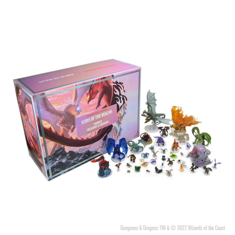 Dungeons &amp; Dragons Icons of the Realms Miniatures Fizbans Treasury of Dragons Collectors Edition Box