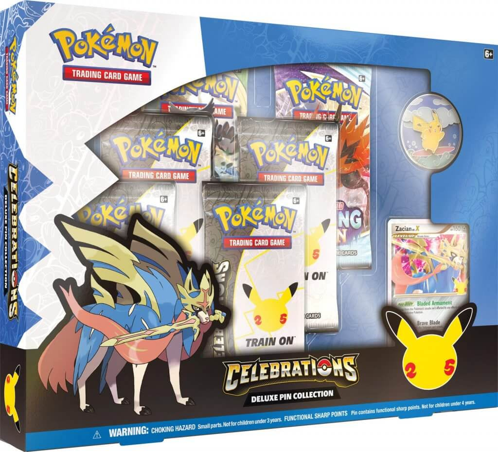 Pokemon TCG: Sword &amp; Shield - Celebrations Deluxe Pin Collection