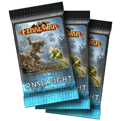 Final War Onslaught Tactical Card Game Booster Pack