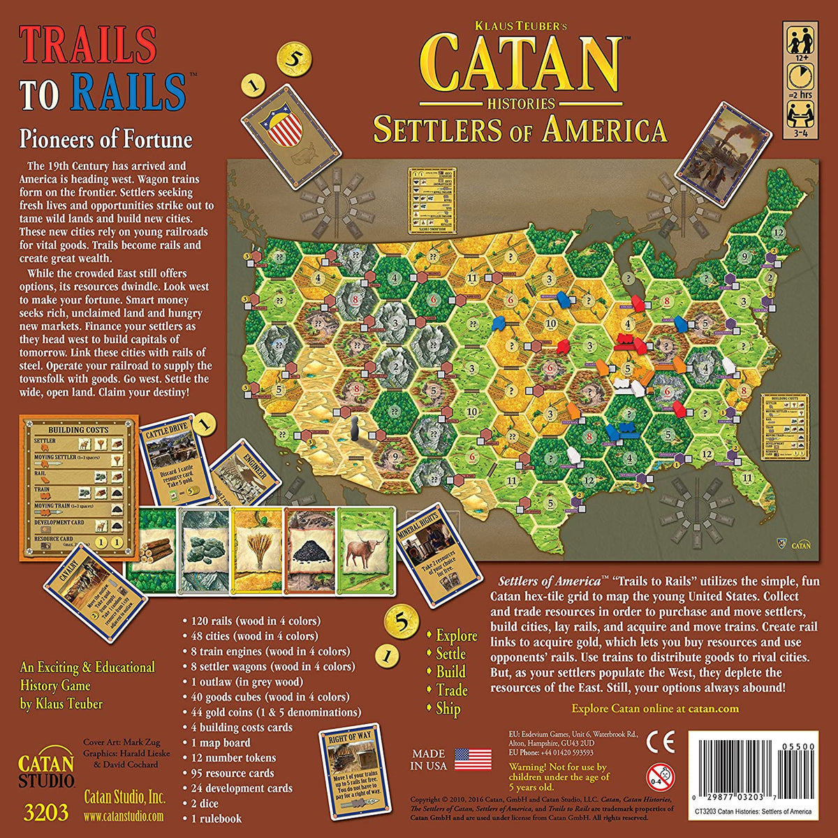Catan Histories: Settlers of America Trails to Rails