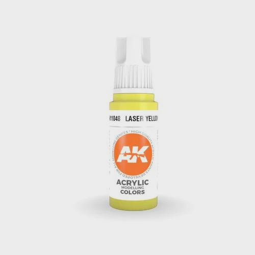 AK Interactive 3Gen Acrylics - Laser Yellow 17ml