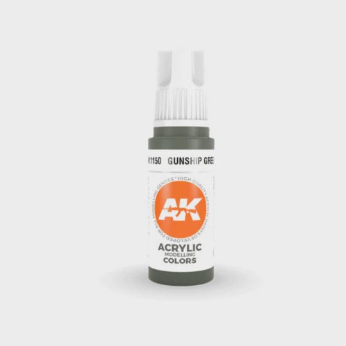 AK Interactive 3Gen Acrylics - Gunship Green 17ml