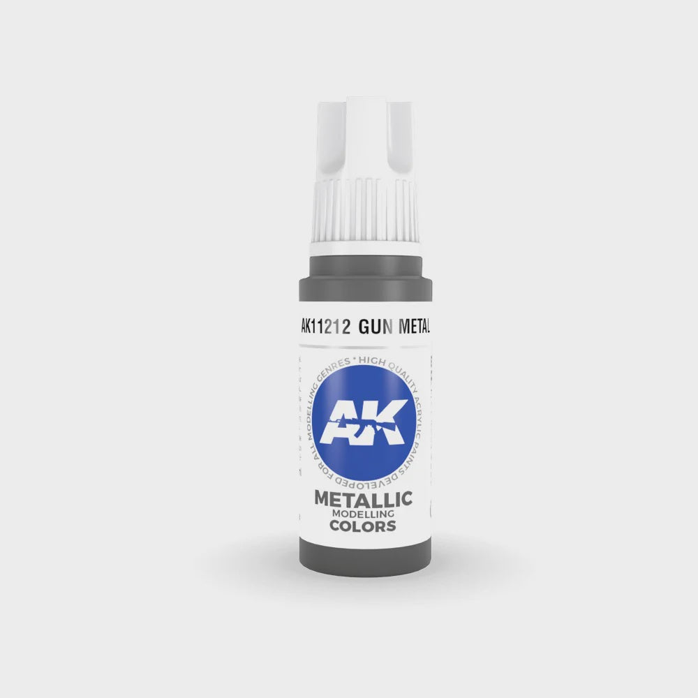 AK Interactive 3Gen Acrylics - Gun Metal 17ml