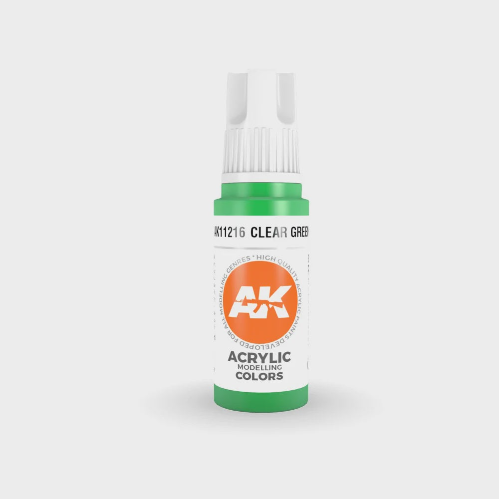 AK Interactive 3Gen Acrylics - Clear Green 17ml