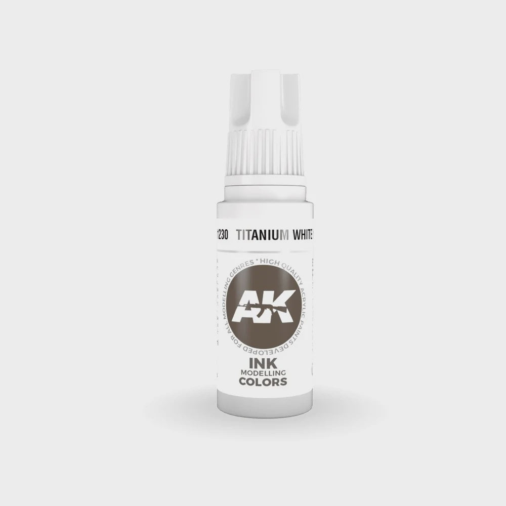 AK Interactive 3Gen Acrylics - Titanium White INK 17ml