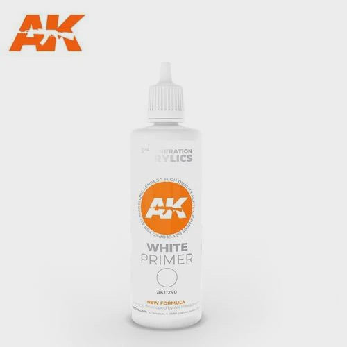 AK Interactive 3Gen Primers - White Primer 100 ml