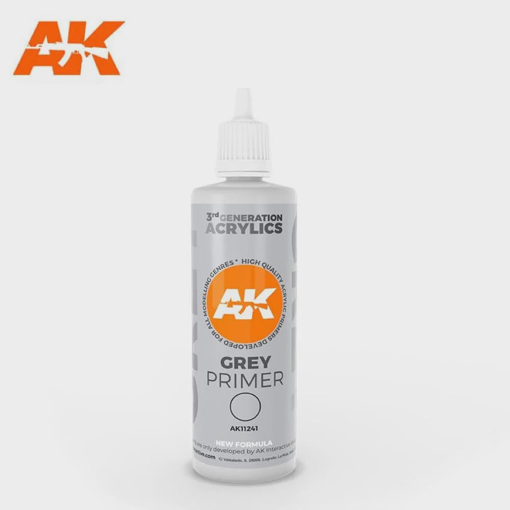 AK Interactive 3Gen Primers - Grey Primer 100 ml