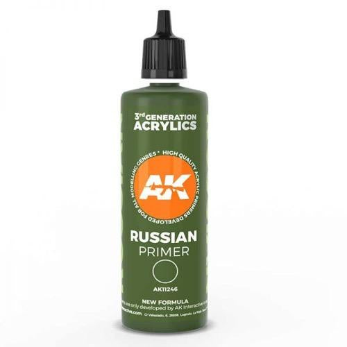 AK Interactive 3Gen Primers - Russian green surface Primer 100ML